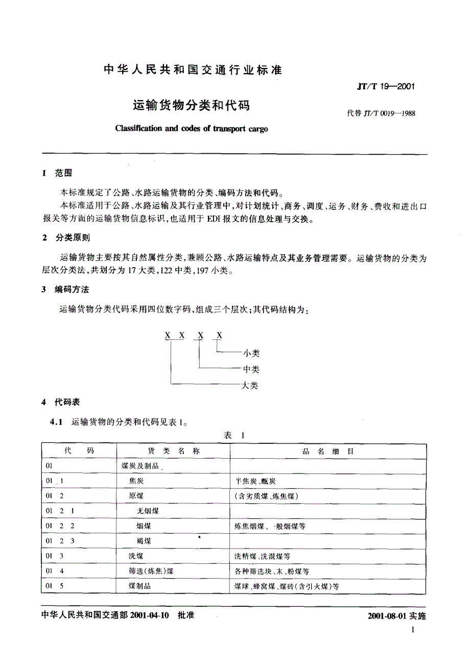 运输货物分类和代码_第4页