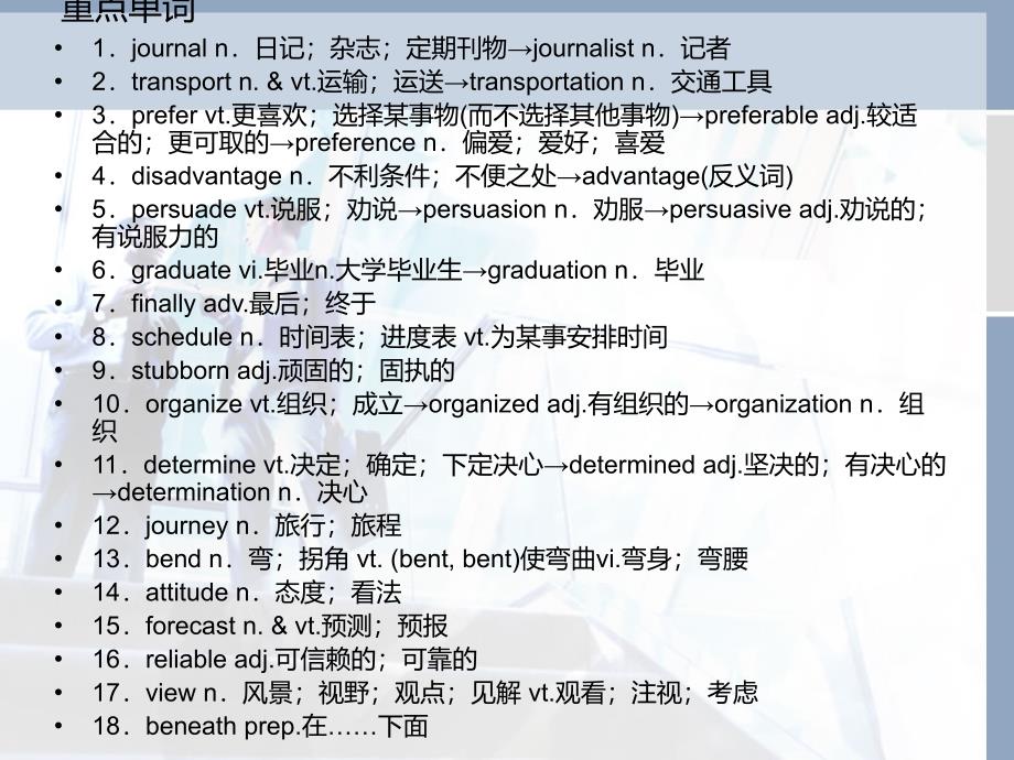 高中英语必修一unit3知识要点梳理ppt_第3页