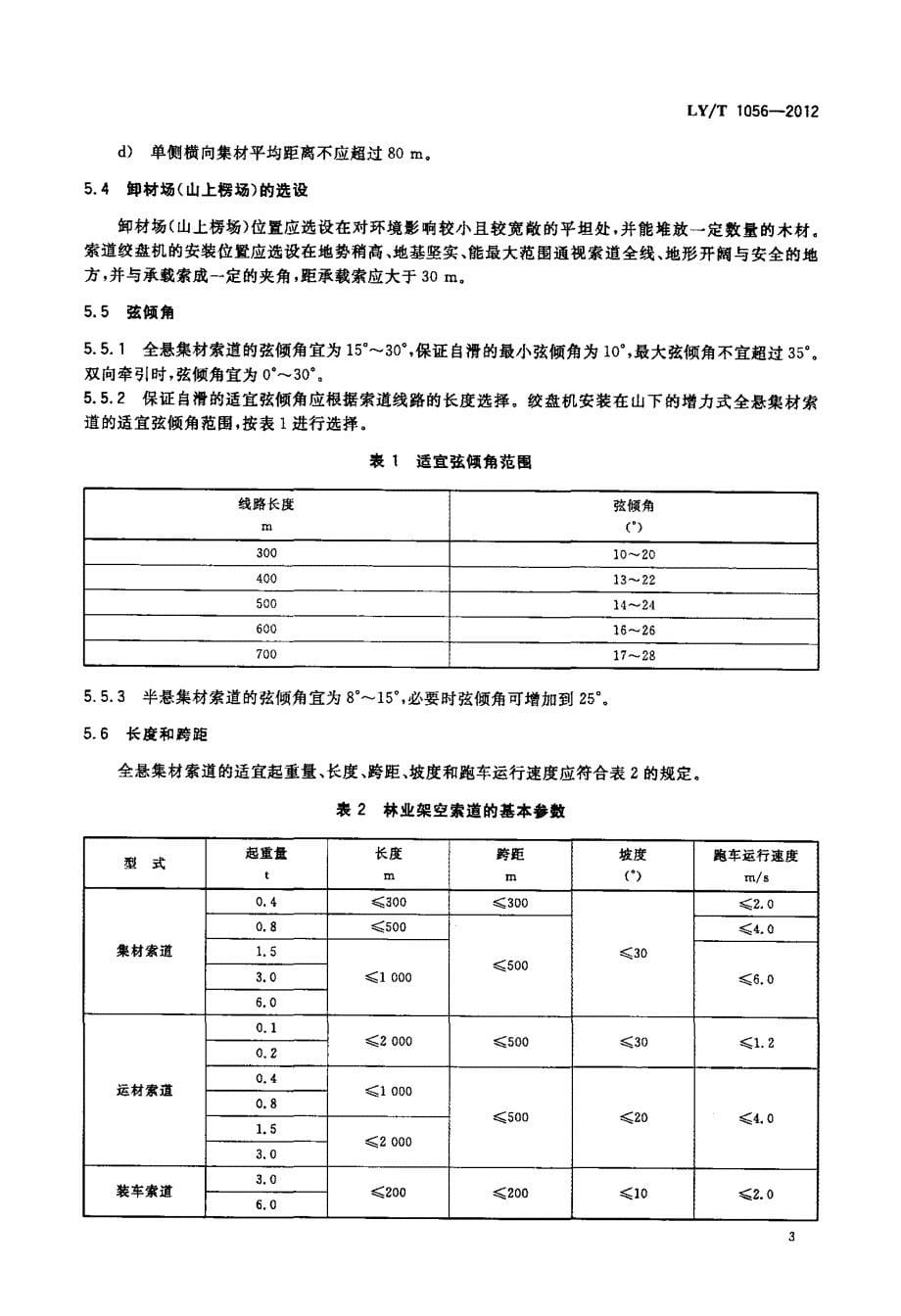 森林工程+林业架空索道+设计规范_第5页