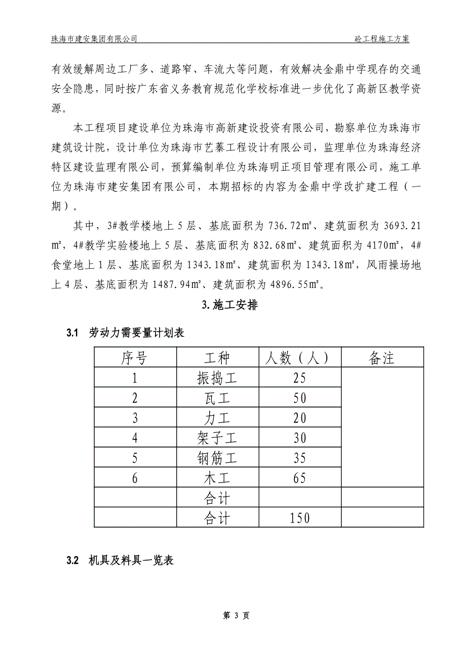 金鼎中学改扩建工程混凝土工程施工方案_第4页