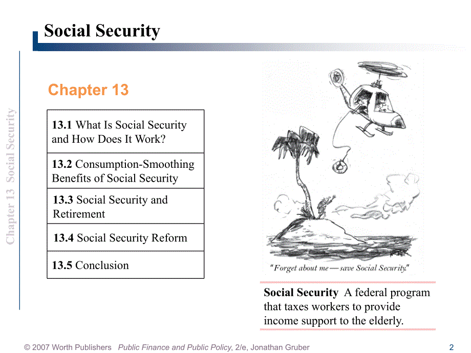 CHAP13_Social Security 公共金融与公共政策课件_第2页