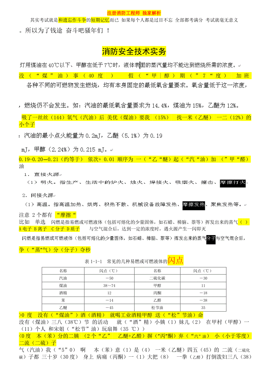 消 防 工程师 理解记忆独家解析__第1页