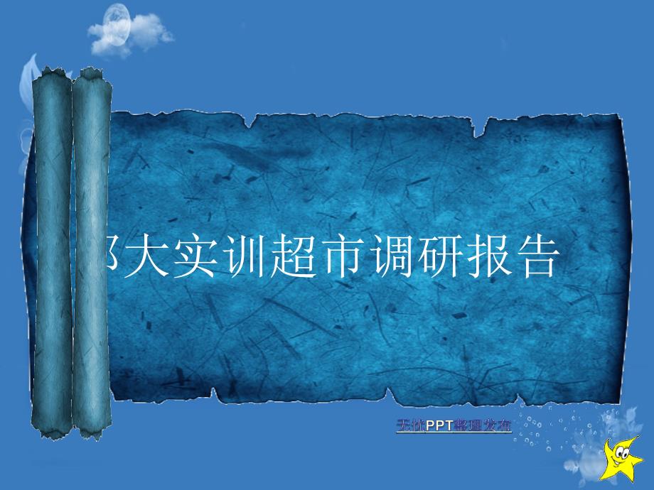 实训超市调研报告ppt_第1页