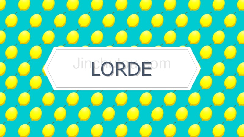 音乐鉴赏Lorde_第1页