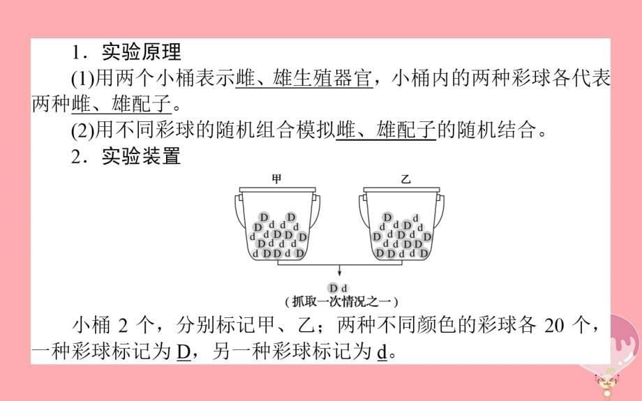 2017-2018学年高中生物 第一章 遗传因子的发现 1.1.2 对分离现象解释的验证和分离定律课件 新人教版必修2_第5页