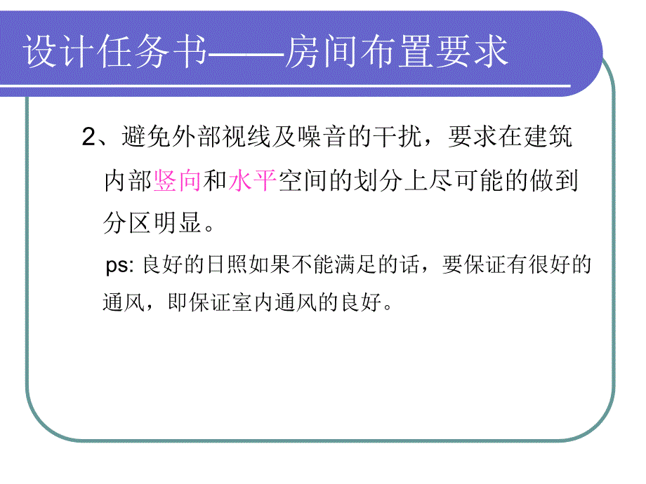 小型内部空间——单人房间设计任务书_第4页