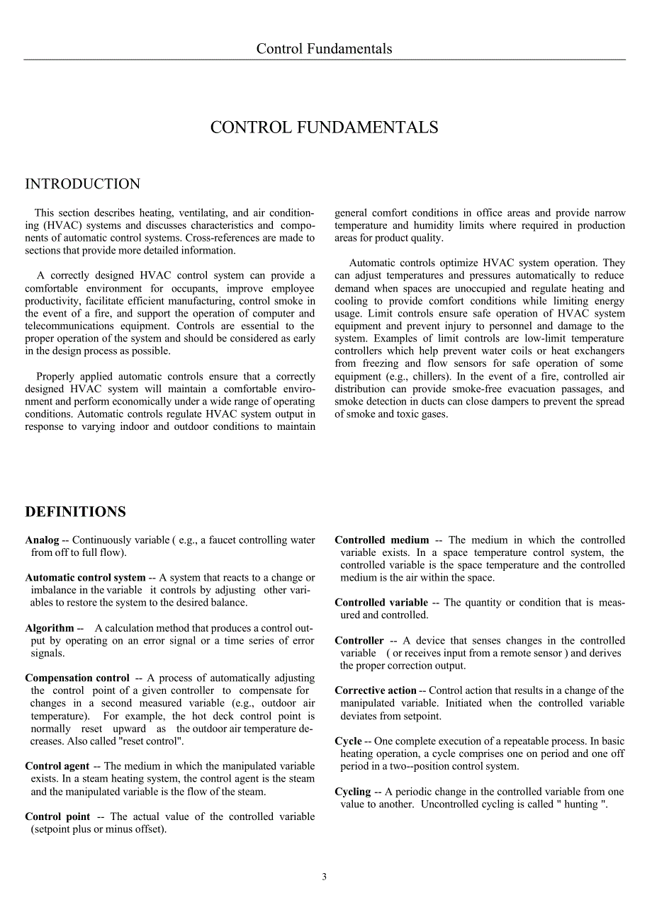 control fundamentals 电气及其自动化自动化专业选修课 楼宇自动化(英文版教学课件)_第1页