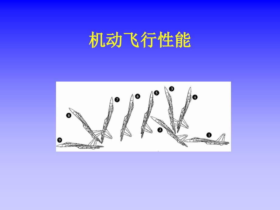 4机动性能  飞机性能计算课件_第1页
