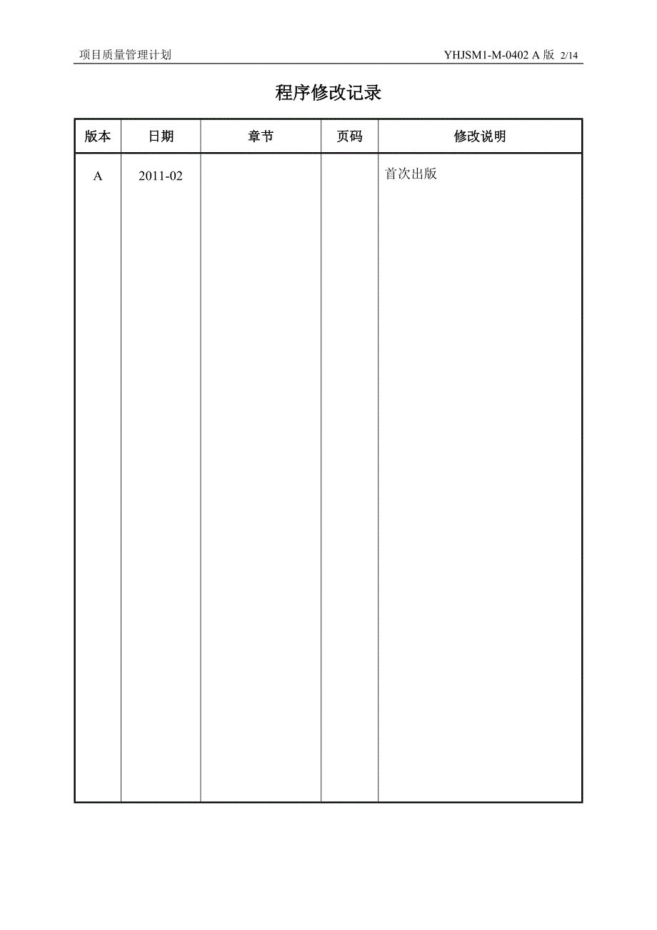 项目质量管理计划_第2页