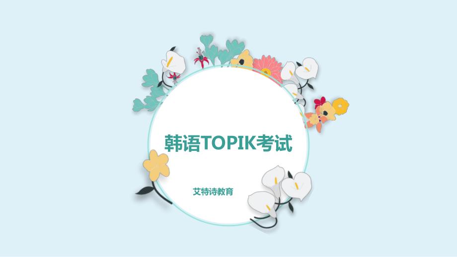 韩语TOPIK考试_第1页