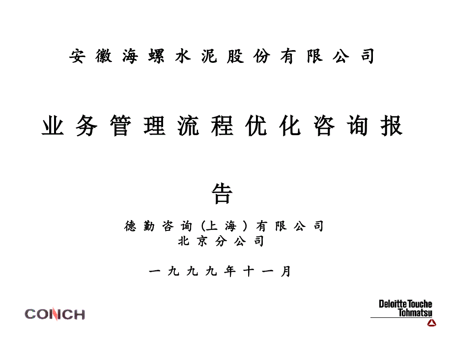 业务管理流程优化咨询报告_第1页