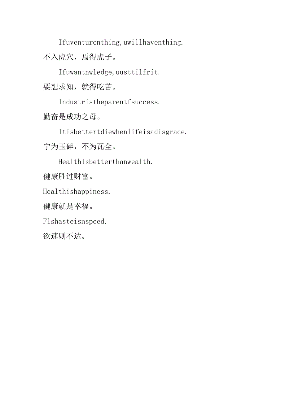 高考英语作文实用谚语_第3页