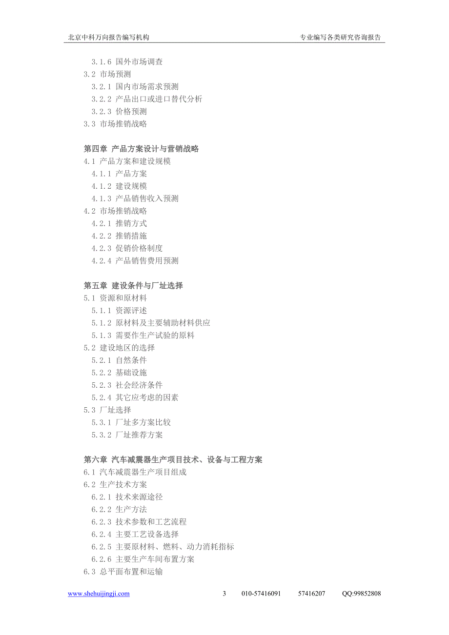 汽车减震器生产项目可行性研究报告_第3页