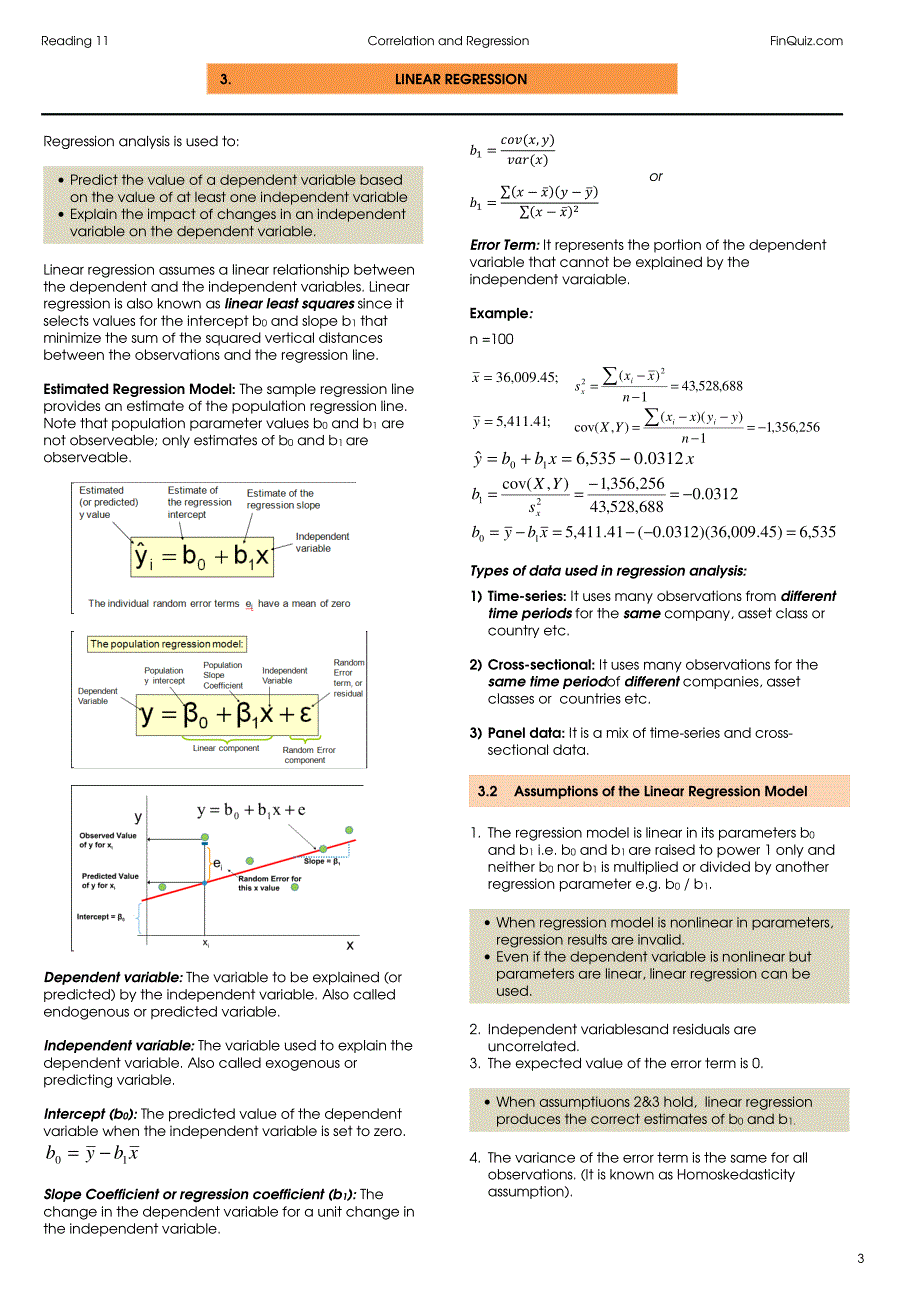 cfa l2 correlation and regression讲义_第3页