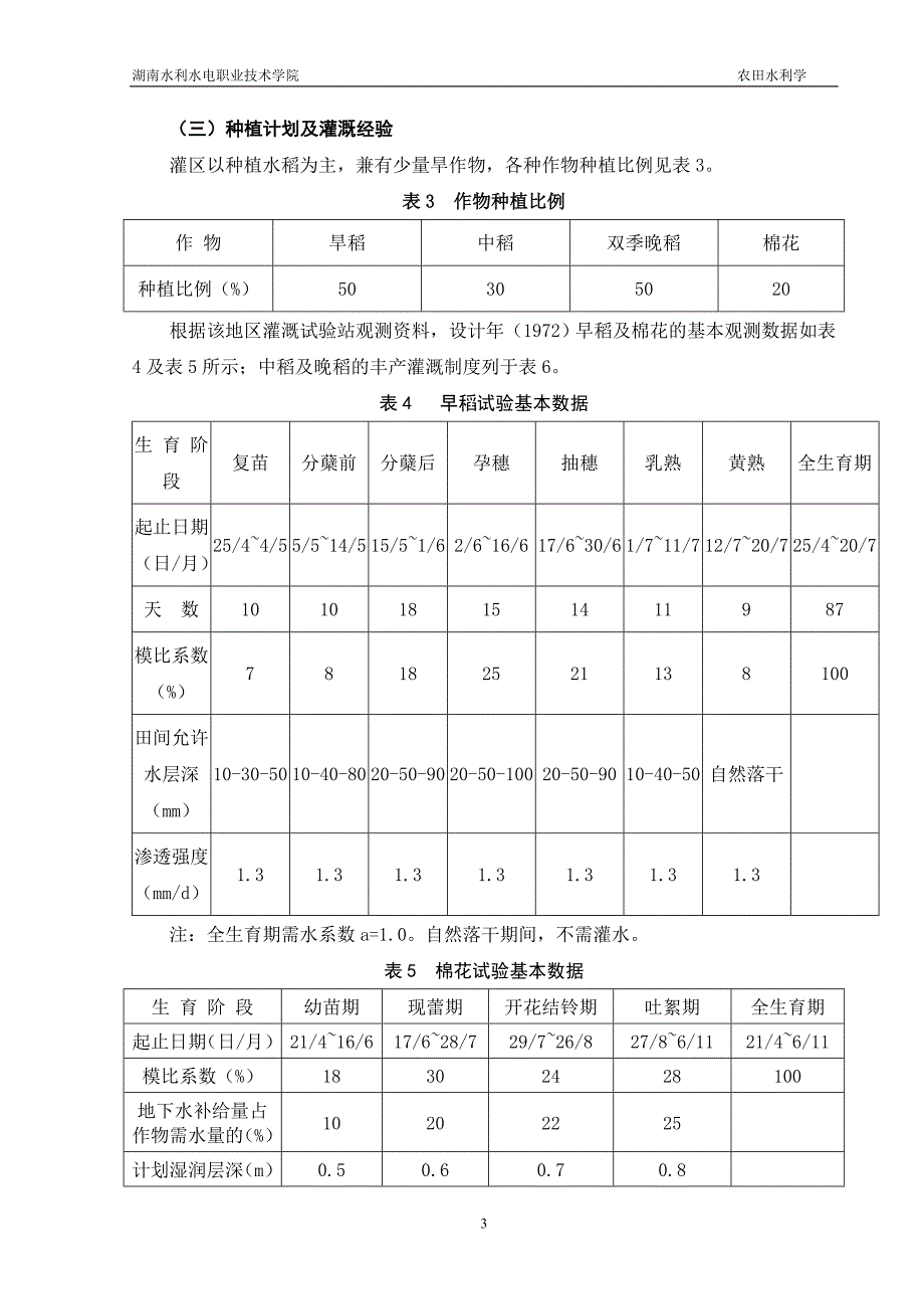 08级水工2班王晓明马清河灌区灌溉系统的规划设计_第3页