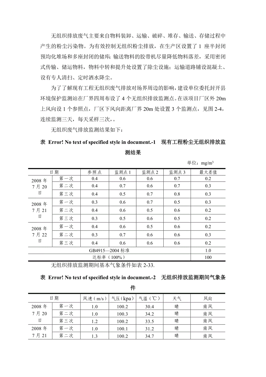 根据监测数据反推无组织排放源强_第1页