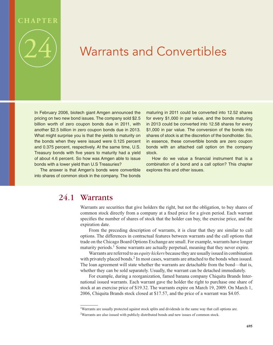 warrants and convertibles_第1页