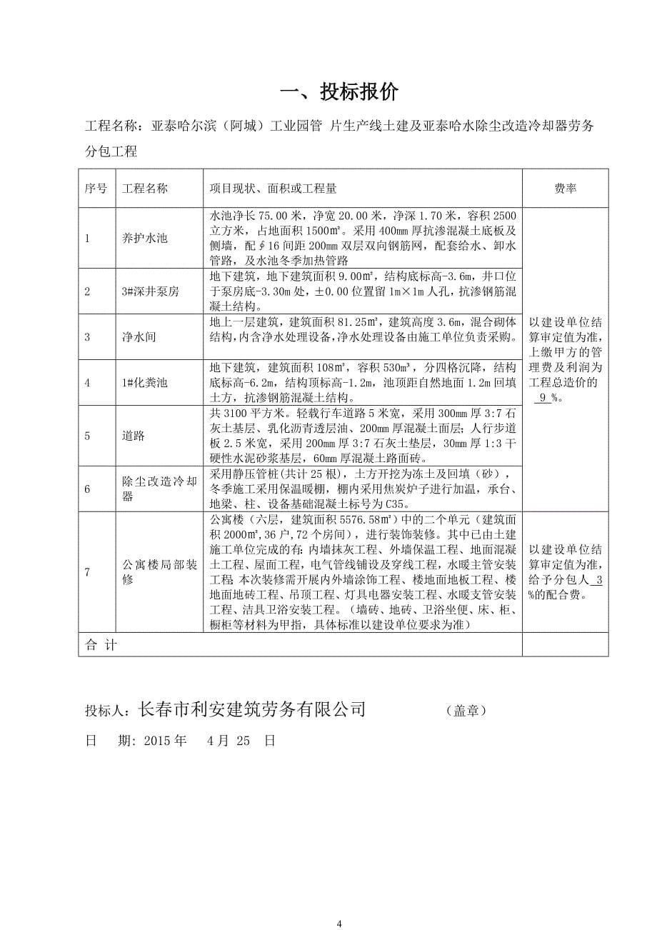 亚泰梧桐公馆项目外管网工程投标文件_第5页