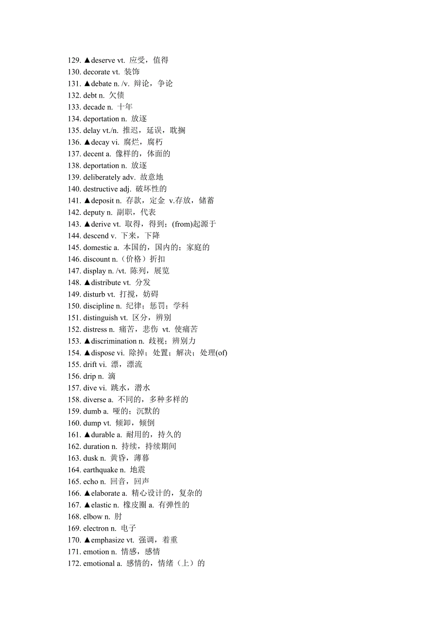 四六级高频词(大声读一读)_第4页