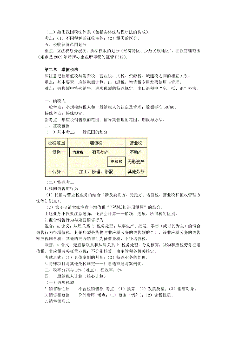 注册会计师税法考试复习资料_第2页