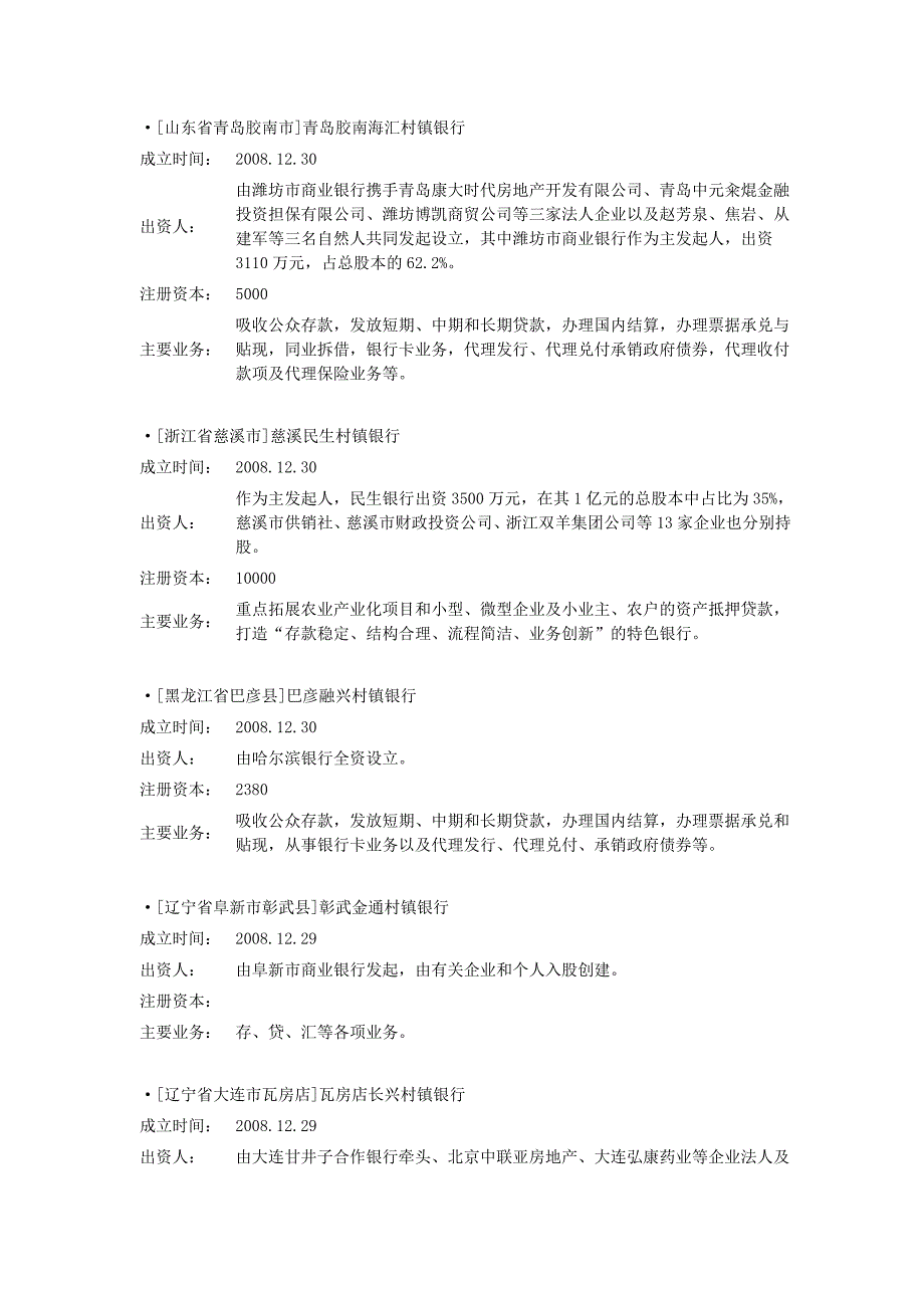 全国村镇银行情况_第3页