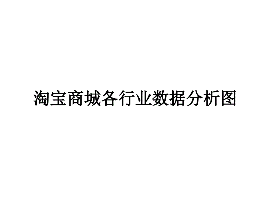 天猫各行业类目销售宏观数据分析《产品定位必看》_第1页