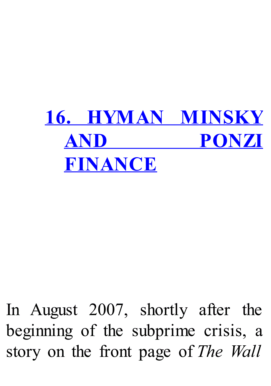 hyman minsky and ponzi finance_第1页