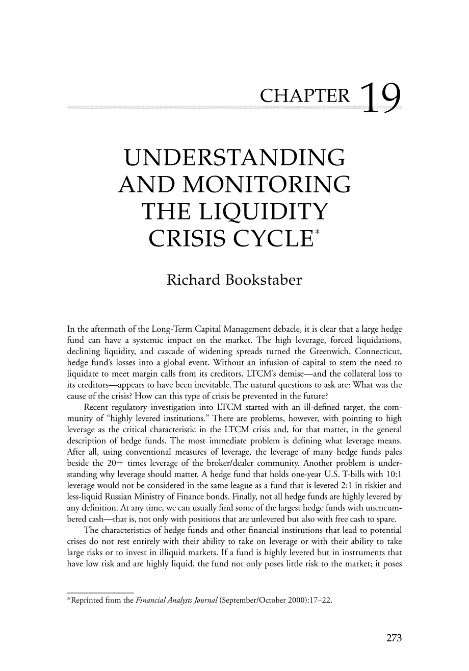 understanding and monitoring the liquidity crisis cycle_第1页