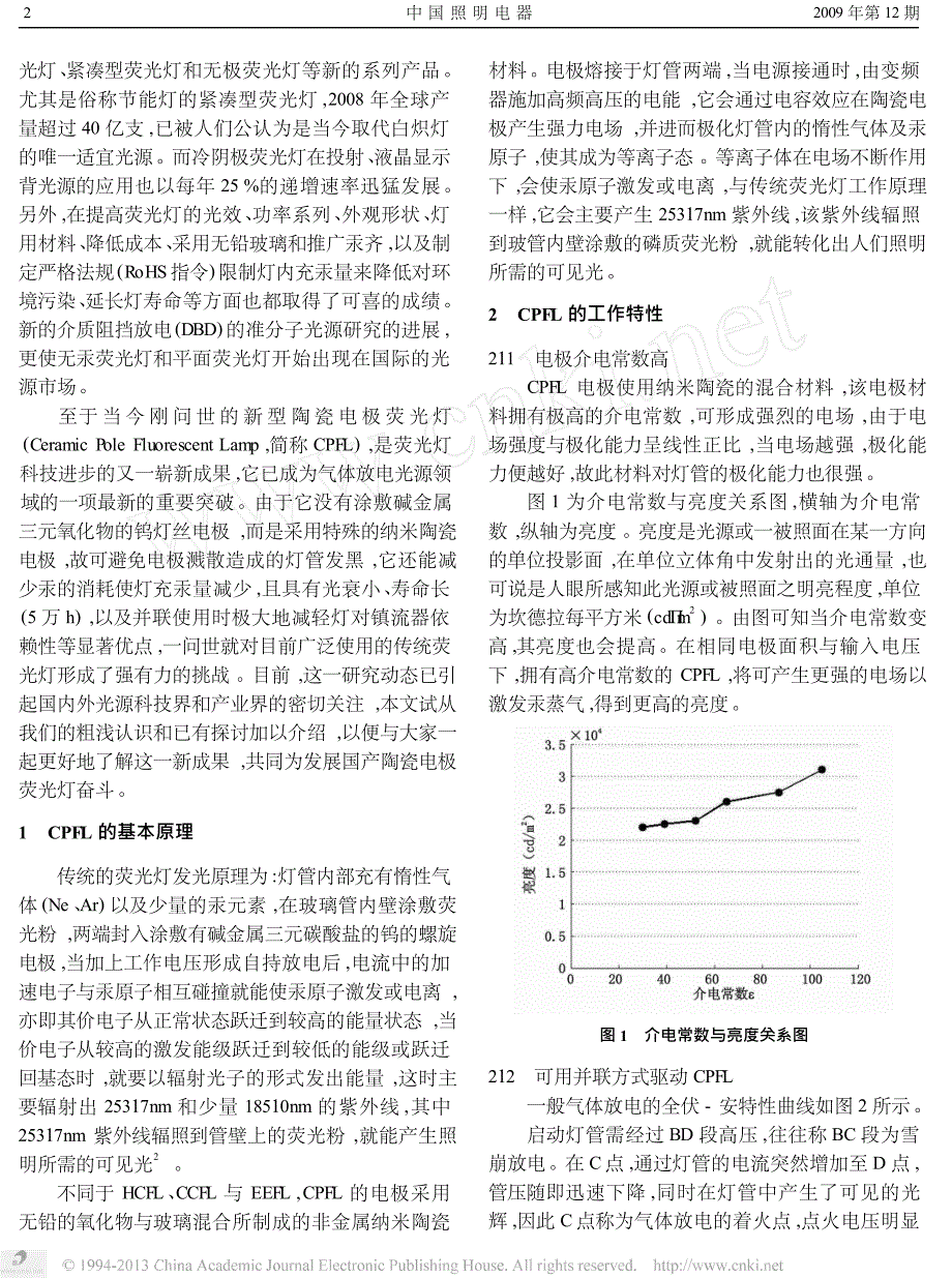 陶瓷电极荧光灯的研制_第2页