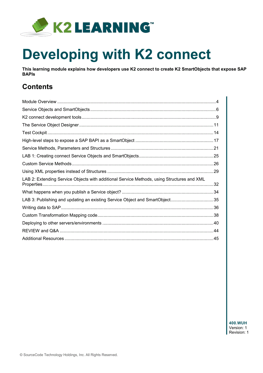 wuh - developing with k2 connect_第1页