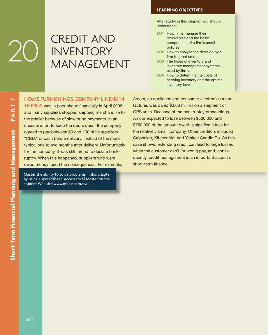 credit and inventory management_第1页