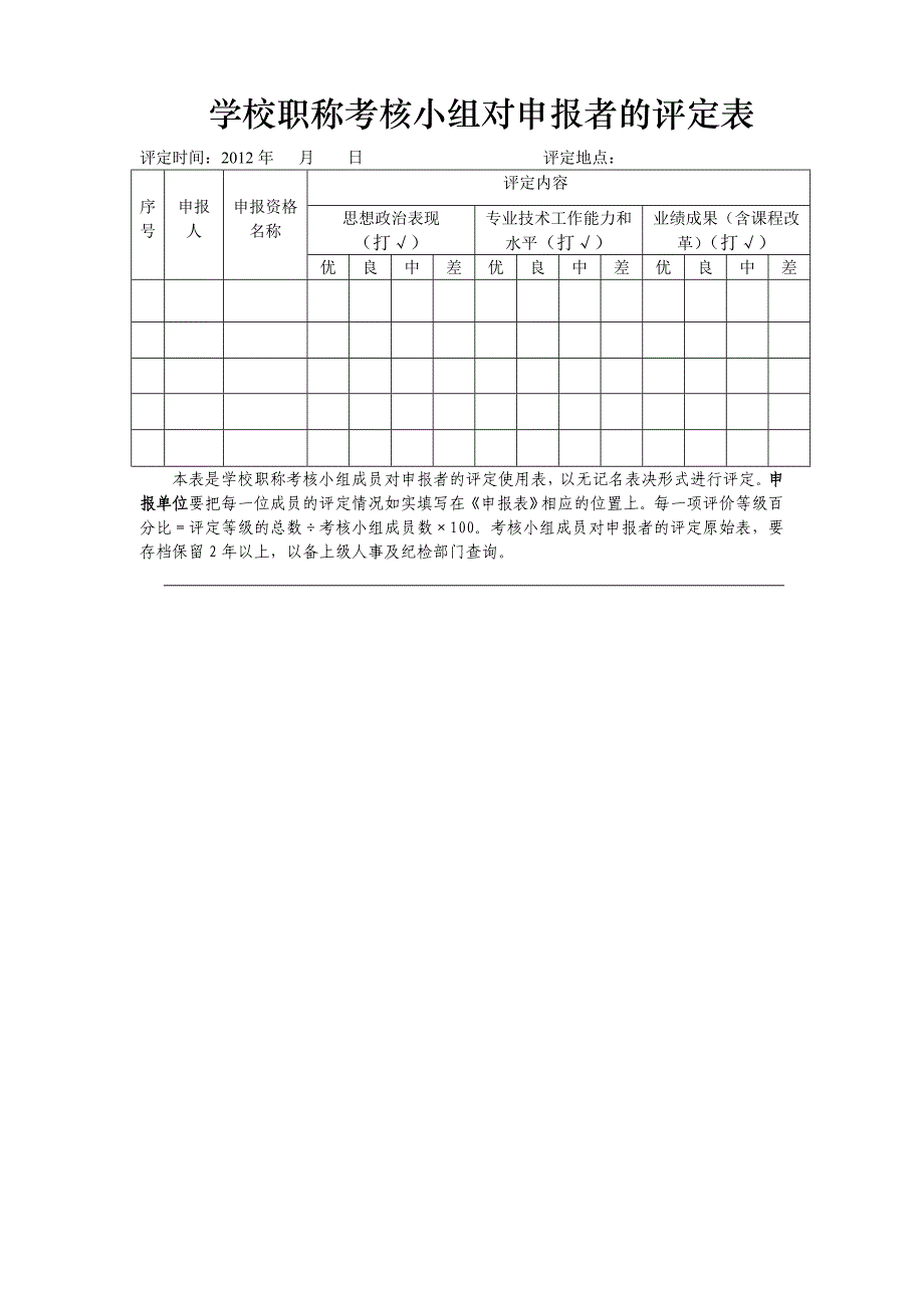 塘尾万里学校教师职称评审考核办法_第3页