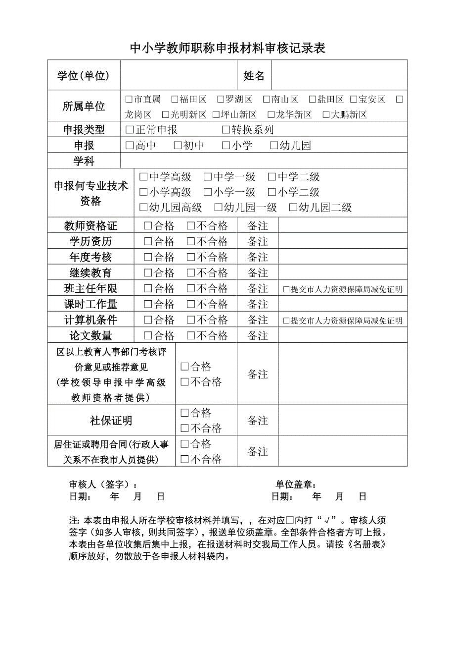 塘尾万里学校教师职称评审考核办法_第5页