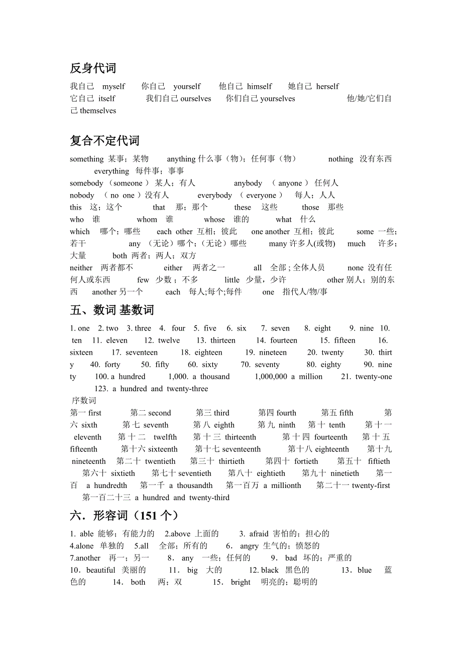 人教版初中英语教学大纲中要求掌握的各类单词整理_第3页