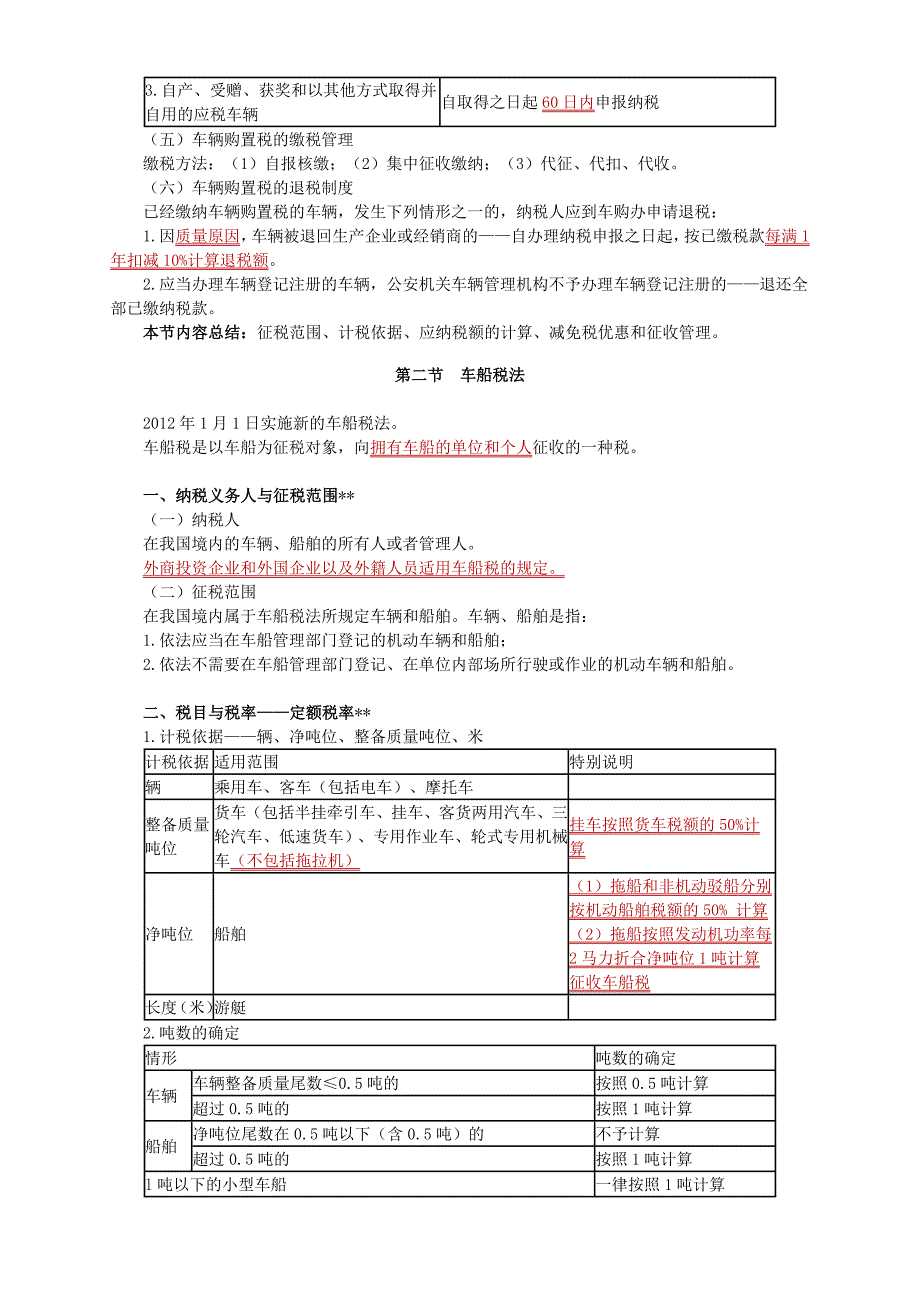 注册会计师税法车辆购置税法和车船税法_第4页