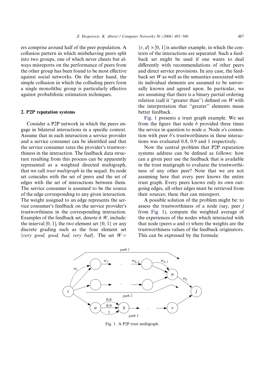 p2p reputation management probabilistic estimation_第3页