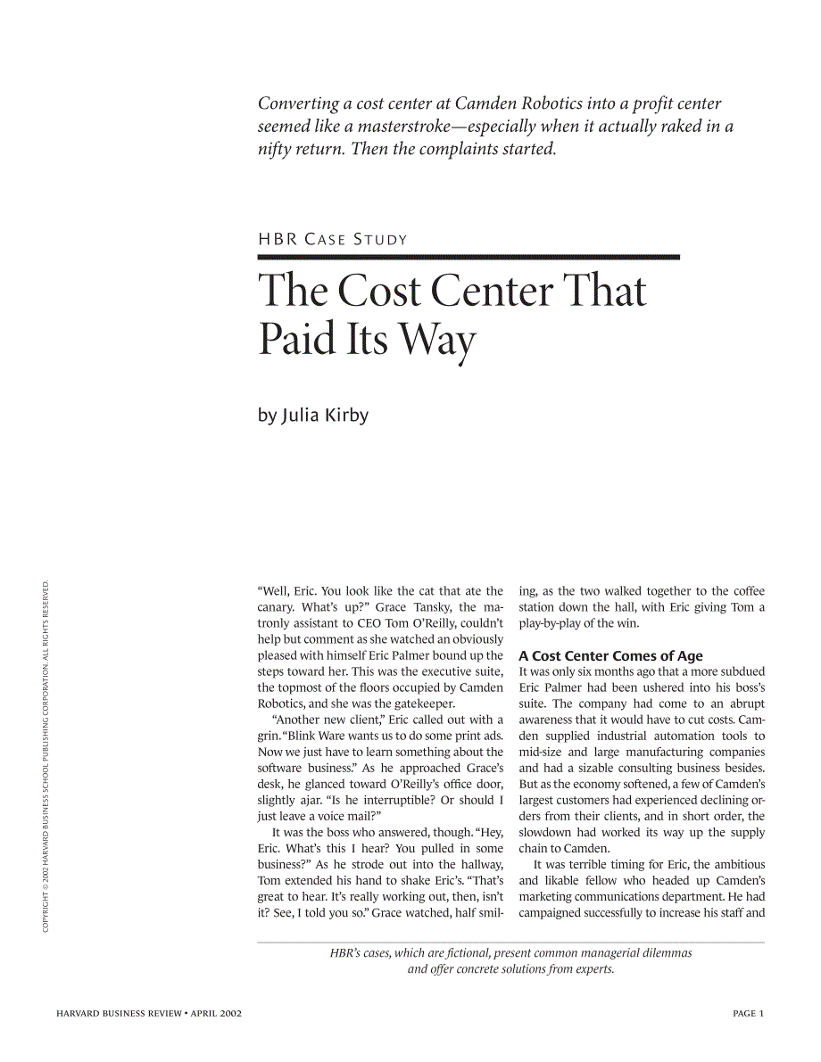 the cost center that paid its way_第3页