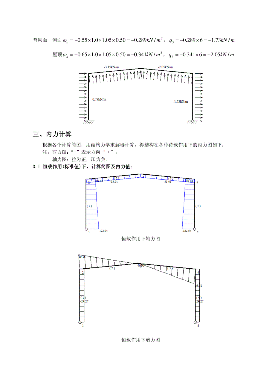 最新轻型门式钢架课程设计计算书_第4页