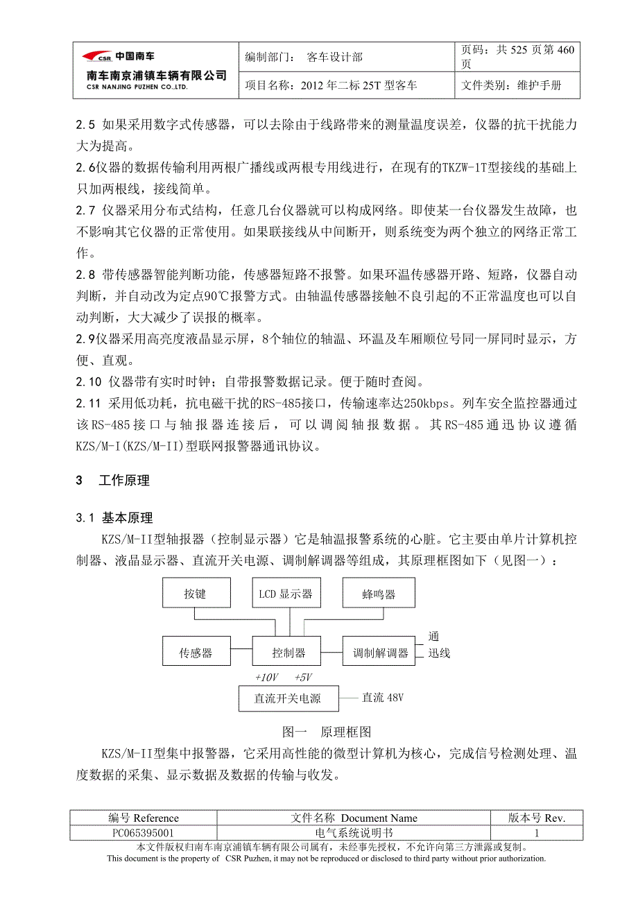 kzs／m-ii型集中式轴温报警器使用维护说明书_第2页