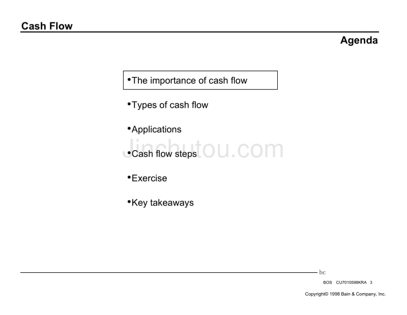 财务分析培训-贝恩资本财务分析Cash Flow_第3页