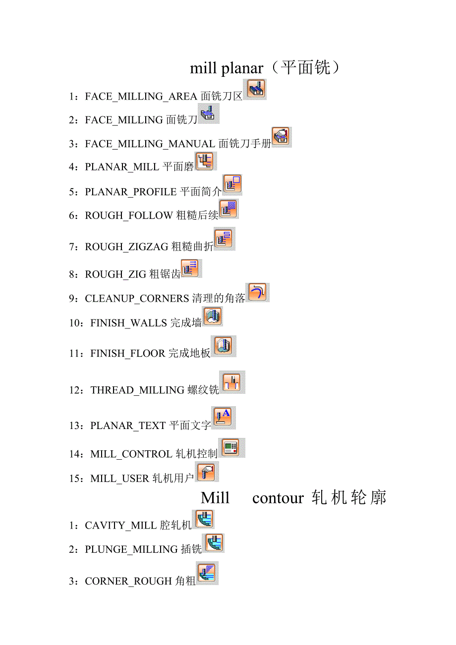 ug数控加工创建操作中英对照_第1页