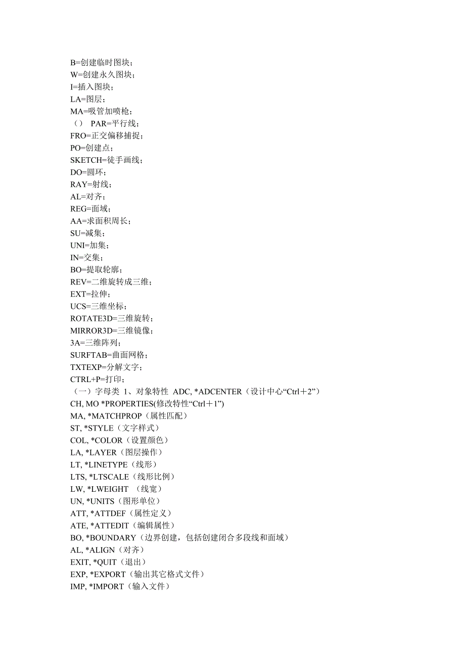 cad  快捷键最全组合_第2页