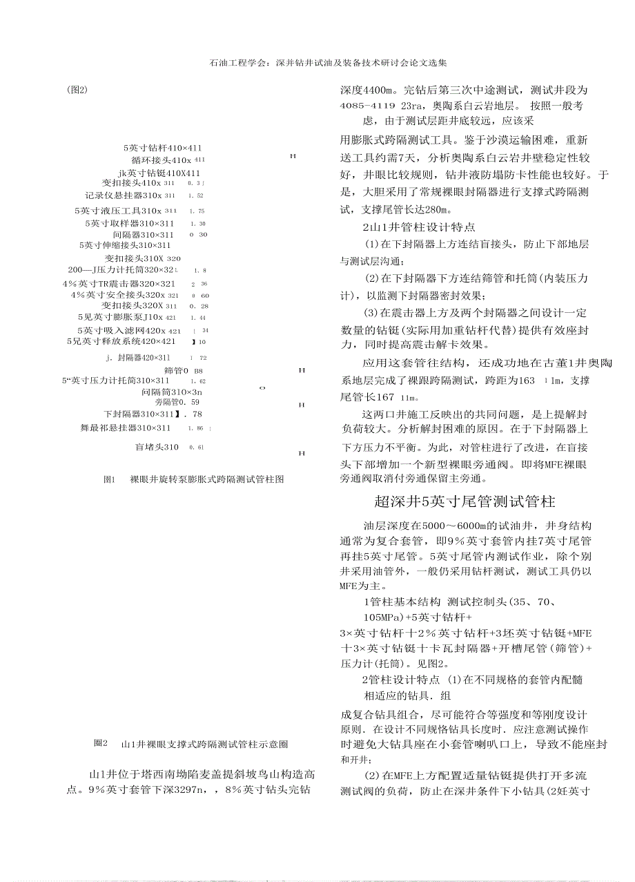 塔里木油田超深井测试管柱设计_第2页