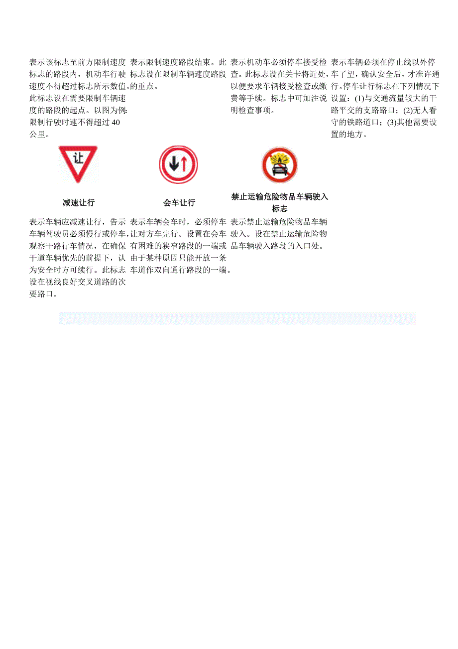 交通标志图片图解大全_第3页