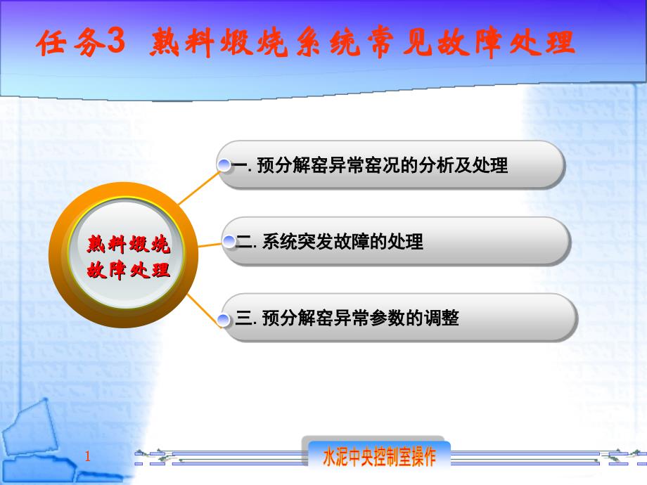 水泥中央控制室操作 熟料煅烧故障处理_第1页