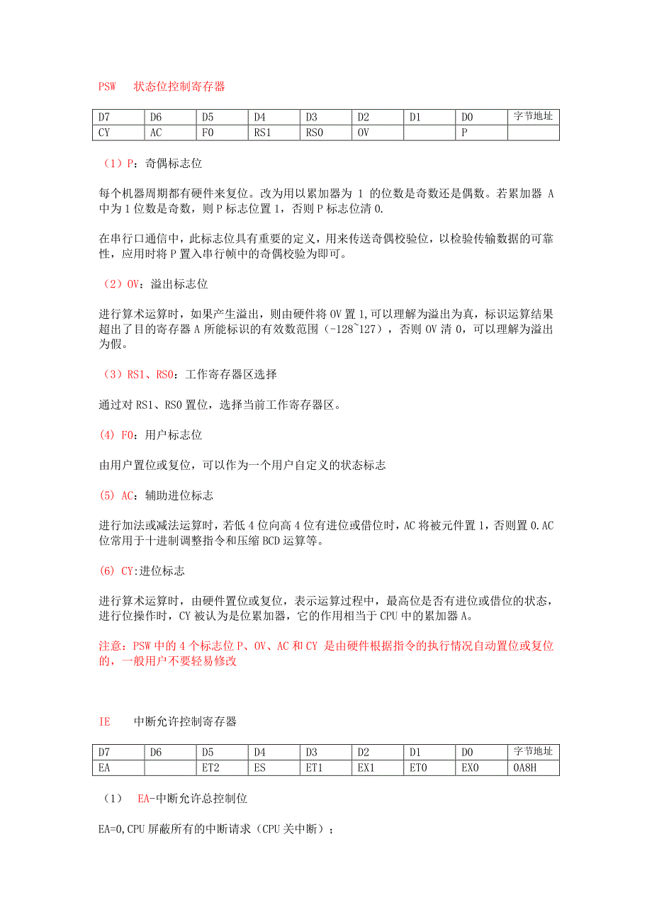 c51单片机寄存器功能_第4页