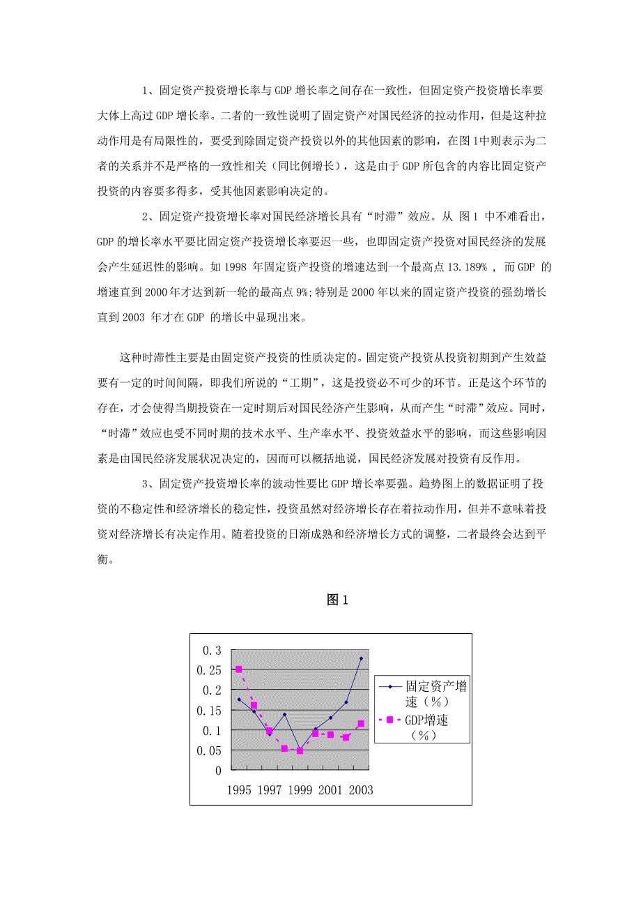 我国固定资产投资对经济增长的滞后影响分析_第5页