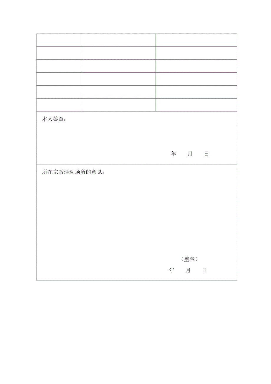 宗教教职人员备案表●_第4页