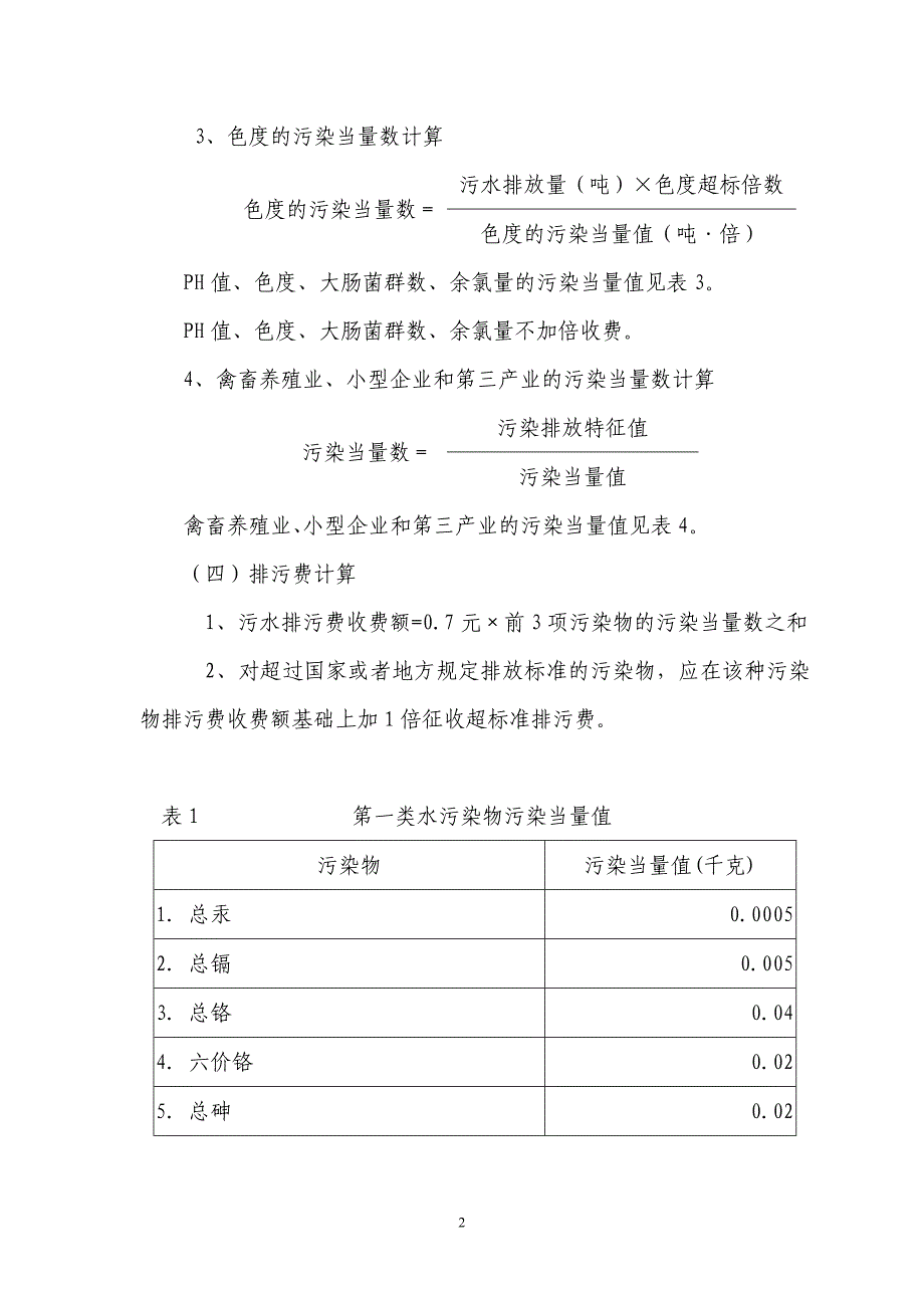 排污费征收标准_第2页