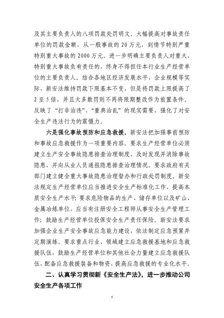 在国家电网公司学习宣贯新安全生产法电视电话会议上的讲话--帅军庆_第5页